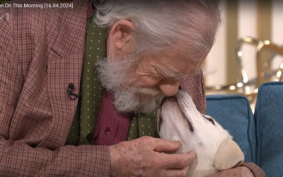 Buddy and Sir Ian McKellen, a lovely friendship
