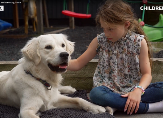 Isabella and Storm on Children in Need