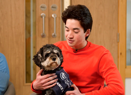 Leo and Cashel with Dr Scott