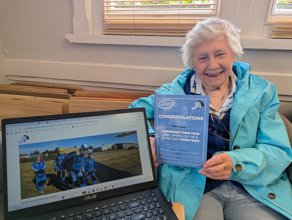 June Fenn Skydive