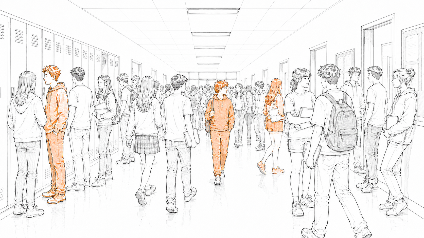 school corridor